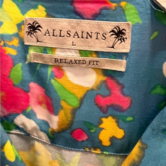 All Saints Floral Relaxed Fit Shirt - Picture 3 of 5